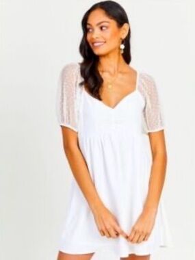 Altar'd State Natalie Dress Sweetheart Tie A-Line Short Dress Size Large NWT